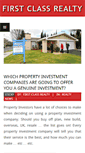 Mobile Screenshot of firstclass-realty.com
