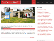 Tablet Screenshot of firstclass-realty.com